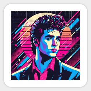 You Belong to the City 80s Synthwave Sticker